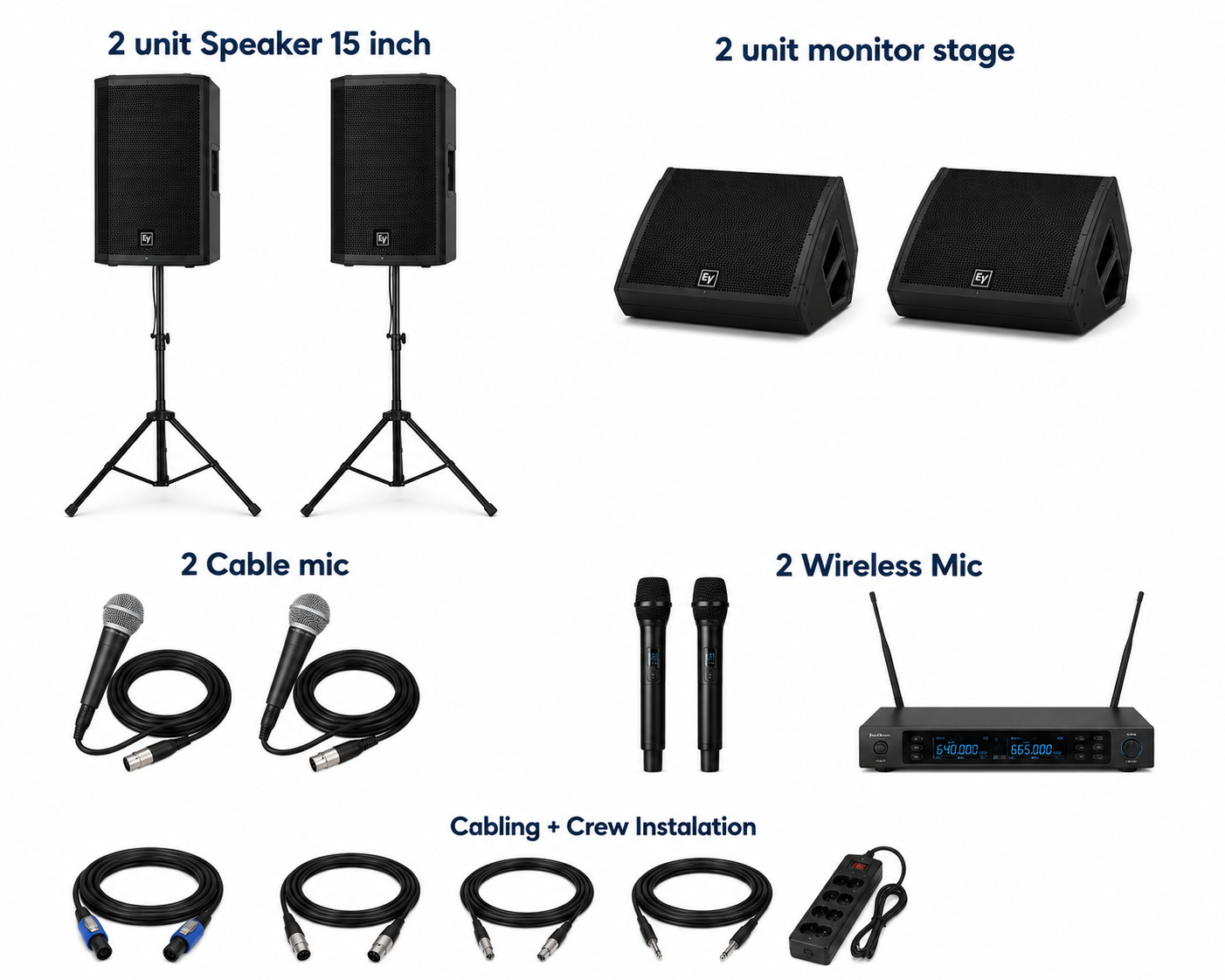 Sound system 2000 wat